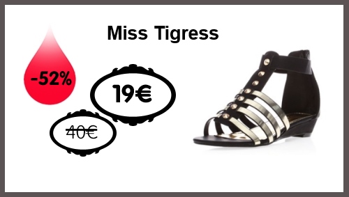 vente privée chaussures Miss Tigress Brandalley